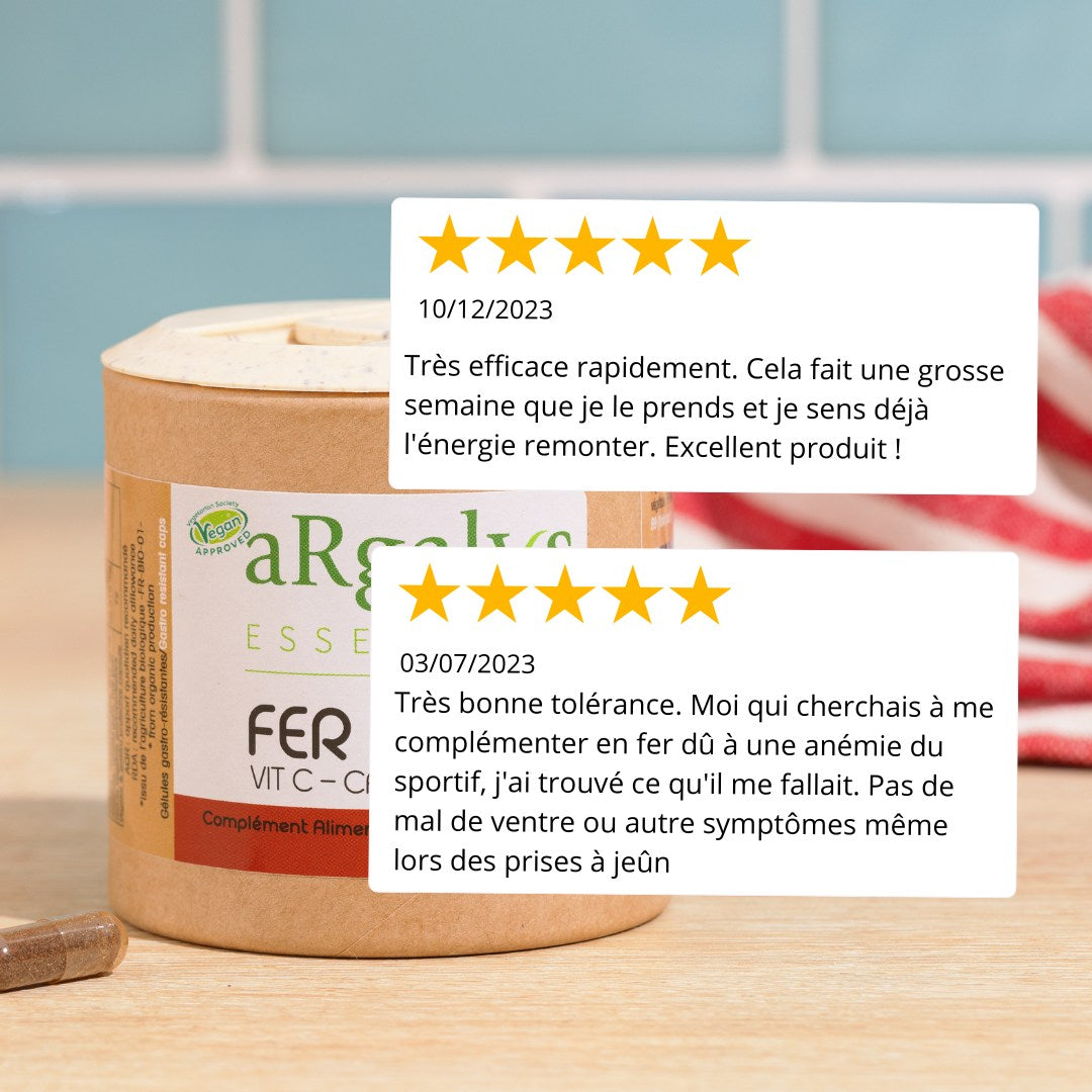 Hierro + Vitamina C, B9 y zanahoria