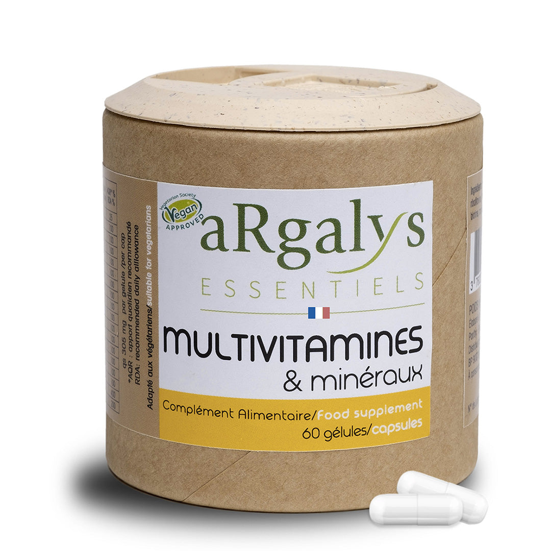 multivitamines et mineraux vegan argalys essentiels