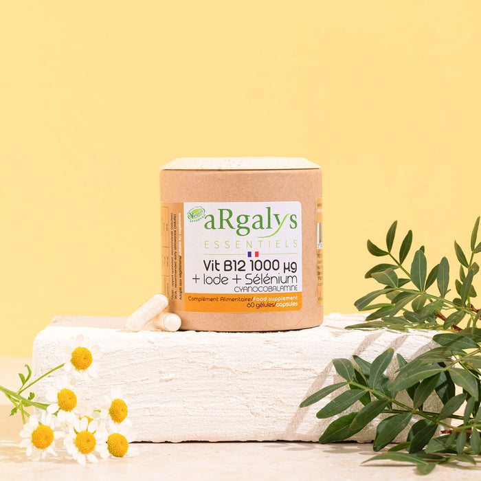 Vitamine B12 Vegan (1000 µg) + Iode et Sélénium - Argalys